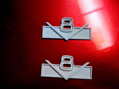 Cj5 Jeepster V8 emblem badge