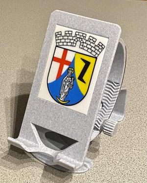 Multi-color Cover Plate for revised Phone Holder (here: Crest of Hillesheim)