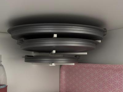 Holder for thermos bowl lids