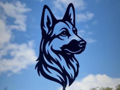 German Shepherd Dog – 2D Wall Art