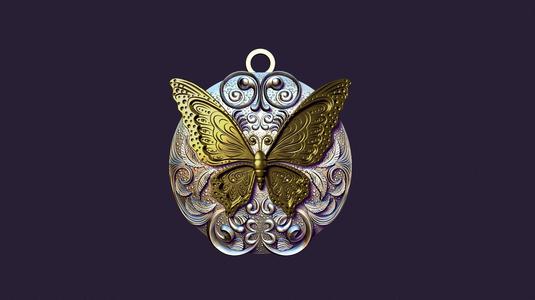 BUTTERFLY MEDALLION