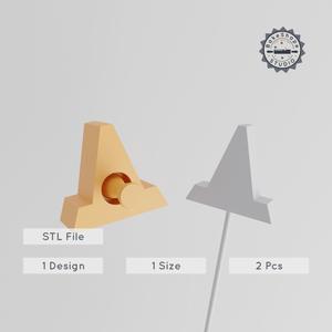 Cake Pop Mold Cone Set, Traffic & Caution Cone Design, 2-Piece STL File for 3D Printing PRODUCT_1248