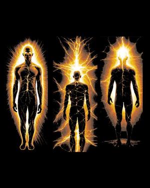 Cosmic energy that courses through the human body giving Power - Set of 3 Bookmarks