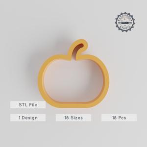 Pumpkin Shape Cutter Set, 18 Sizes, Perfect for Cookies, Fondant & Clay, Festive Gourd & Autumn Squash Design PRODUCT_125