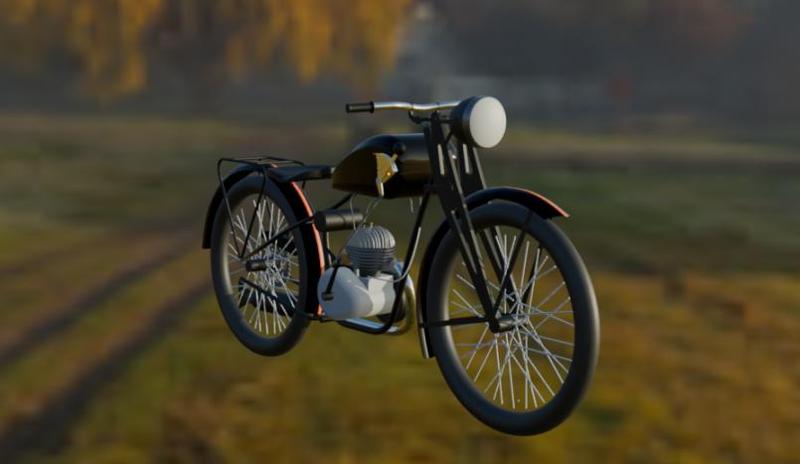 Motorcycle-Svartqvarna 1949