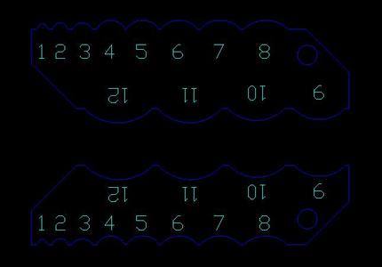 Fillet Radius Gauge DXF (Inner and Outer Fillets)