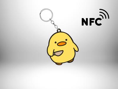 Duck Meme NFC Keychain