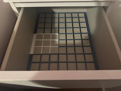 Gridfinity Baseplates for IKEA Malm Drawer (40x55cm small version with 2 drawers)