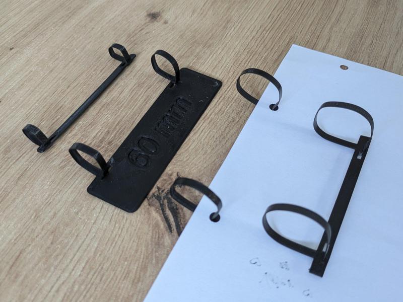 Paper binder ring