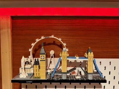 Skadis Wall Mounts for NY, London, and Paris LEGO Architecture Skylines