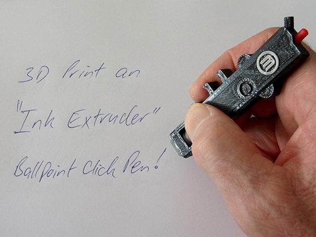  Ink Extruder  - Ballpoint Click Pen that looks like a Smart Extruder!