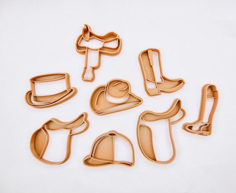 Horse back riding cookie cutter set / Equestrianism