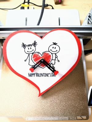 Valentine's day clock