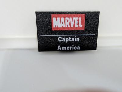 Captain America Multicolor Nameplates