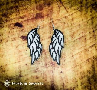 ANGEL WING FEATHER EARRINGS