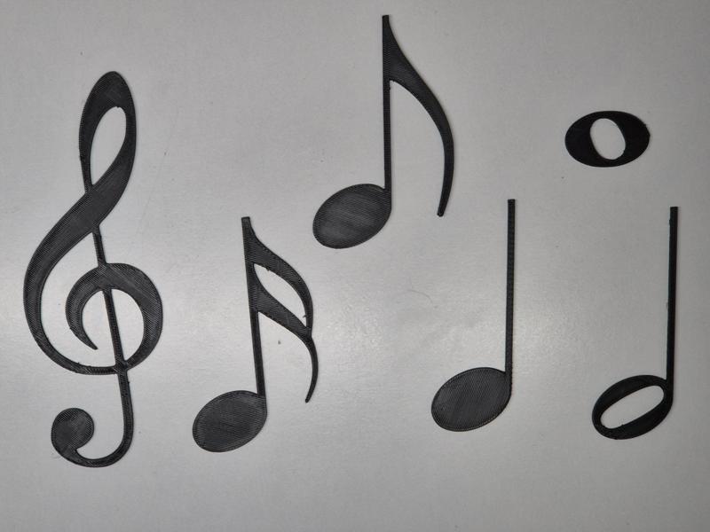 Flat Musical Notes