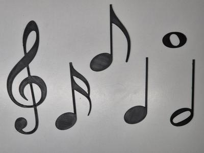Flat Musical Notes