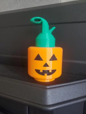 Giant Lego Inspired Pumpkin Jack O Lantern