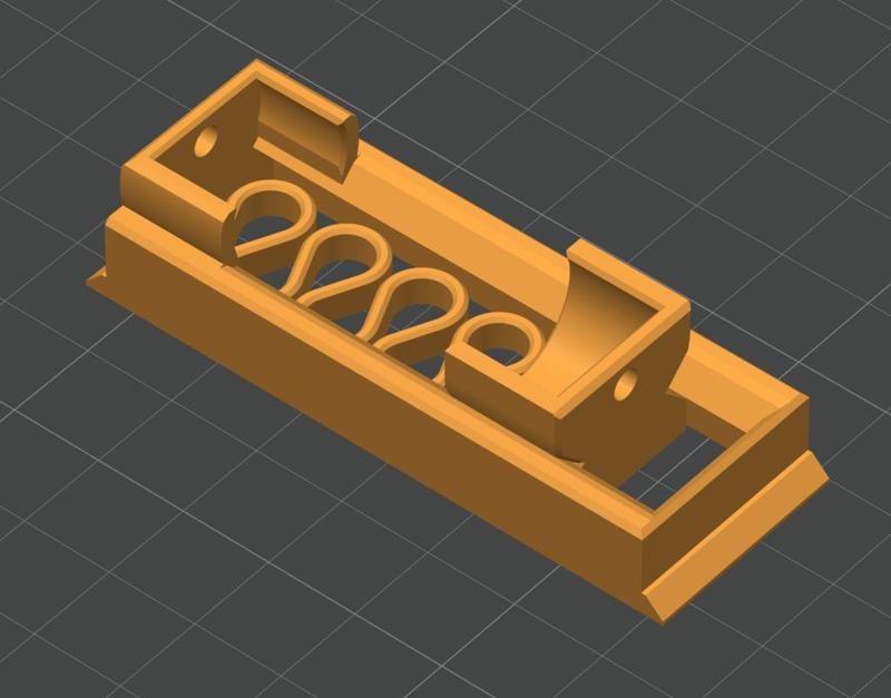 AAA Battery holder with integrated spring