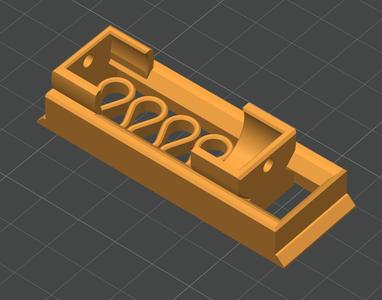 AAA Battery holder with integrated spring