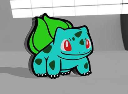3d print Bulbasaur 001 Lightbox