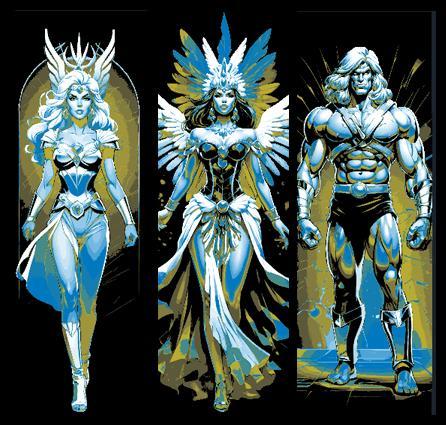 Fan Art Set of 3 Bookmarks - Masters of the Universe -  He-man, Princess She-ra, Sorceress Teela-Na