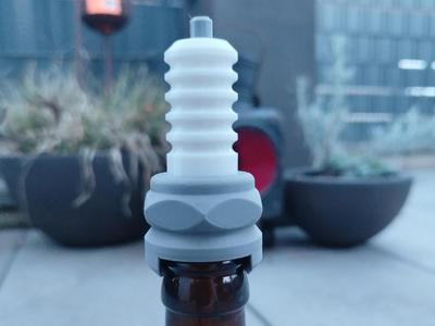 Bottle cap bottle closure