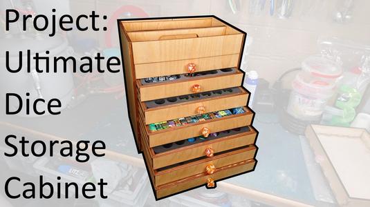 Dice Storage Drawer Cabinet