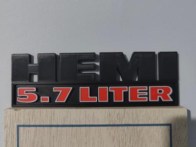RAM 1500 5.7L HEMI Badge