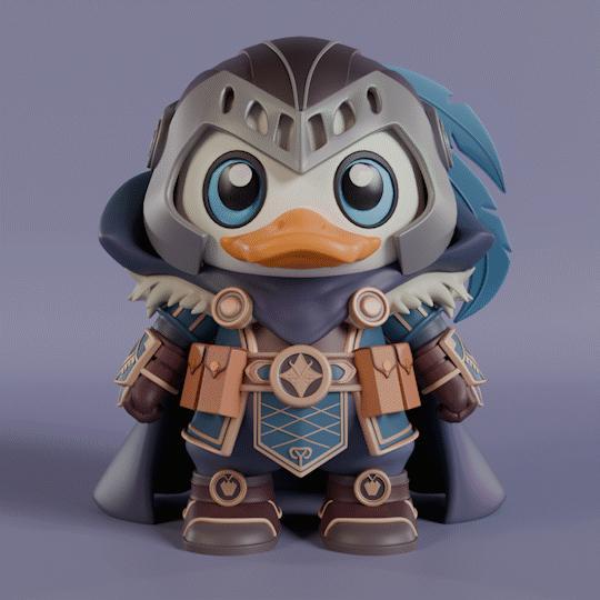 medieval knight duck