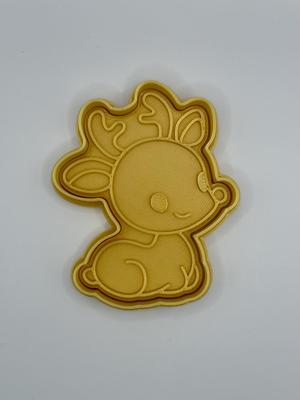 Christmas reindeer cookie cutter/ stamp