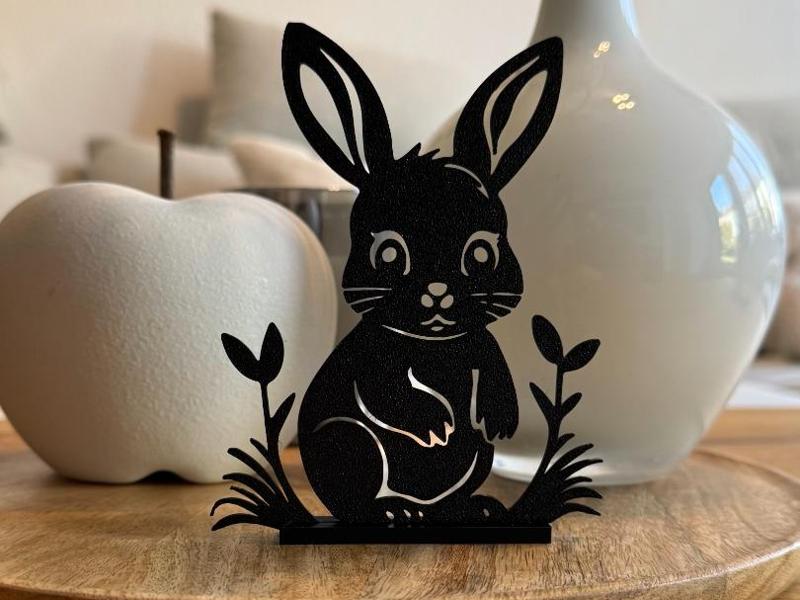 Floral Rabbit Stand