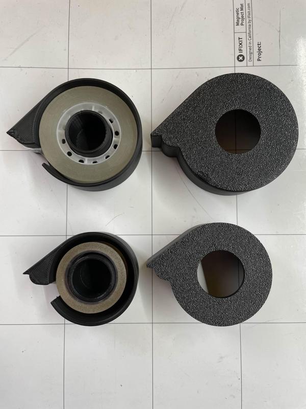 Tape dispenser with cover