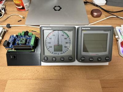 Raspberry pi holder for raymarine st60+ desk mount