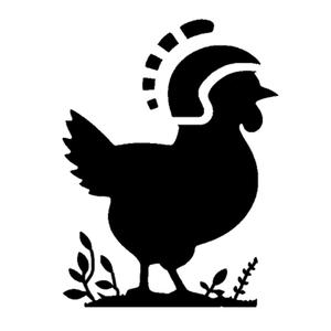 Spartan Chicken Stencil