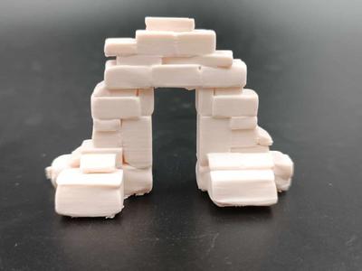 DnD Miniature Ruined Dungeon Entrance-D&D Dungeons