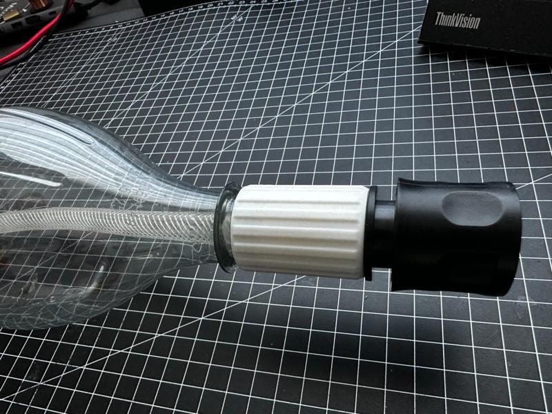 Worx Hydroshot Battery Washer: 12mm hose to Bottle