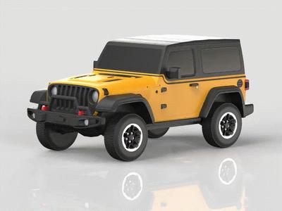 [Jeep] Jeep Wrangler 1/43 and 1/64 scale Orange paint