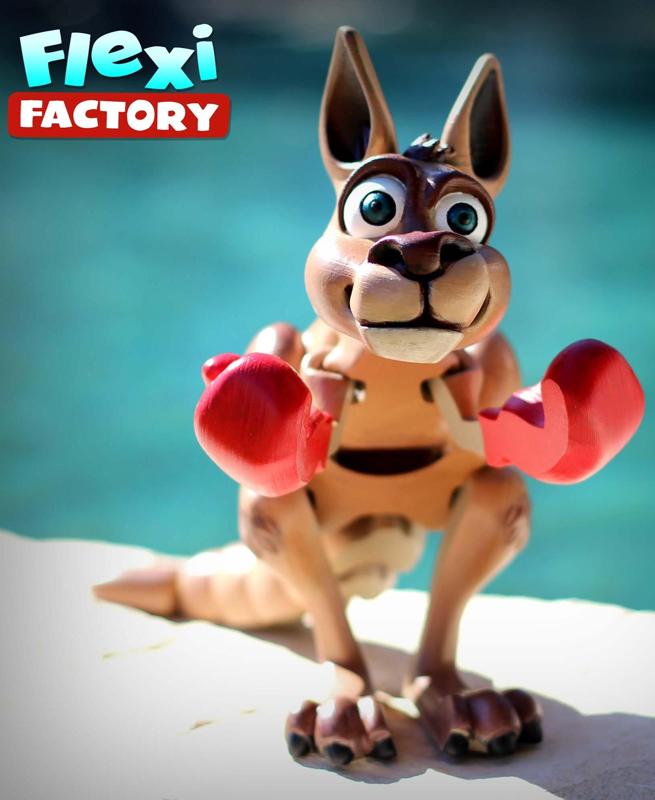 Flexi Factory Kangaroo with 3MF File Included!