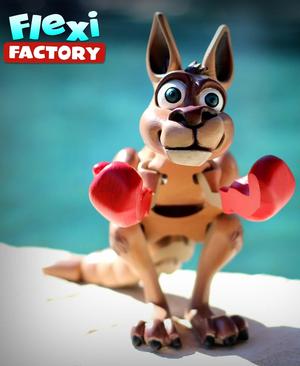 Flexi Factory Kangaroo with 3MF File Included!