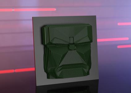 Hulk Rage Layered Sculpture – Bold Geometric Art