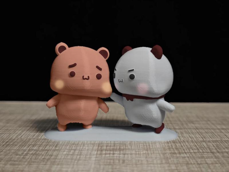 Couple Bear Series—Yier Beats Bubu