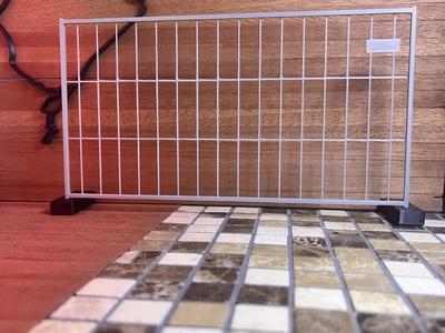 Miniature Construction Site Fence diorama