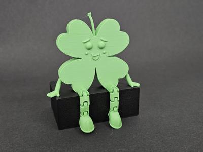 Articulated Four Leaf Clover Shamrock