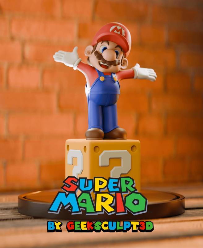 Mario - Super Plumber Hero 3D Printed Collectible
