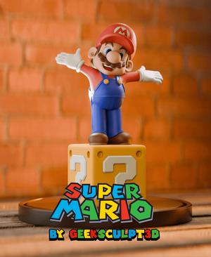 Mario - Super Plumber Hero 3D Printed Collectible