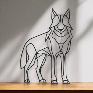 Wolf Line Art - Desktop Line Art