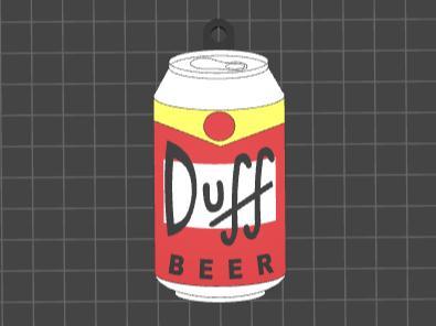 Duff Beer Keychain