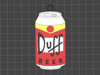 Duff Beer Keychain