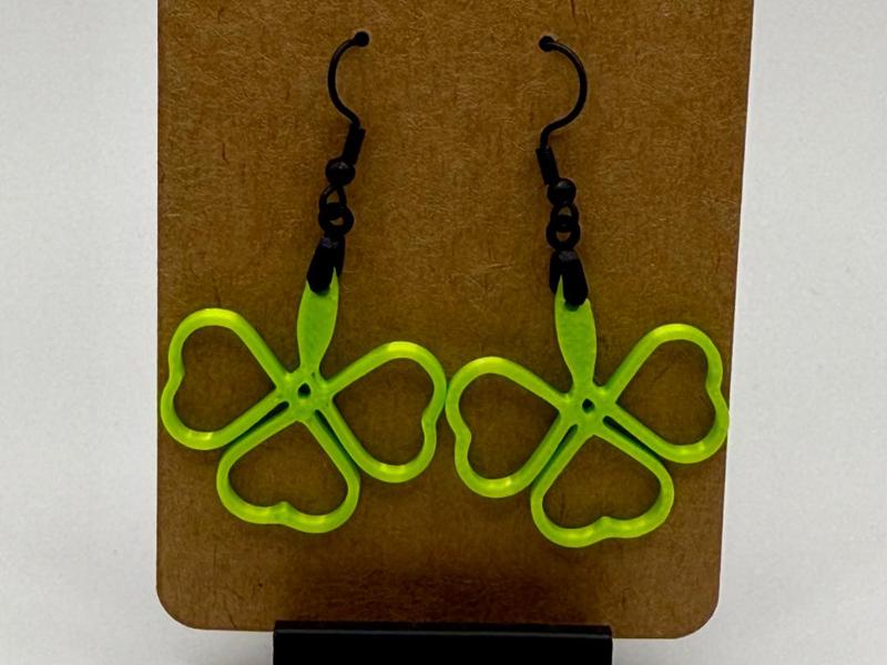 Shamrock Clover St Patrick's Day Earrings 